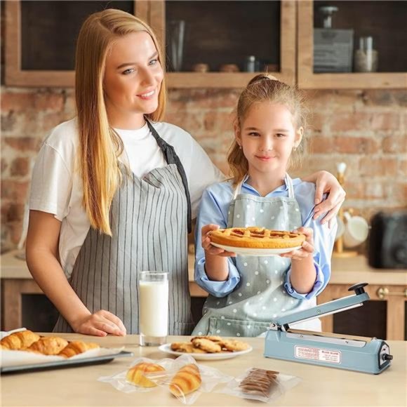 Impulse Sealer 8 inch, Manual Heat Sealer Machine for Plastic Bags, Shrink Wrap - Picture 5 of 6